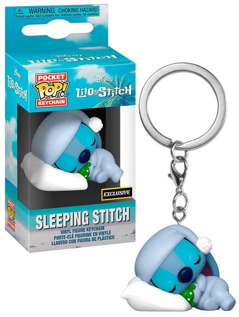 Funko Disney Lilo Stitch Pocket Pop Sleeping Stitch Vinyl Figure Key