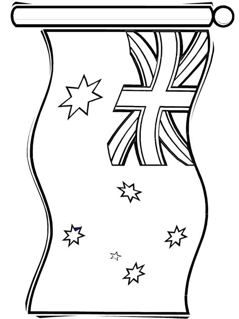 Flag Australia Coloring Pages & coloring book.