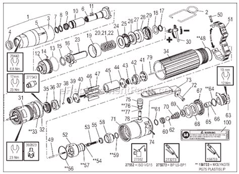 Chicago Pneumatic Cp2009 14 Screwdriver Oem Replacement Parts From