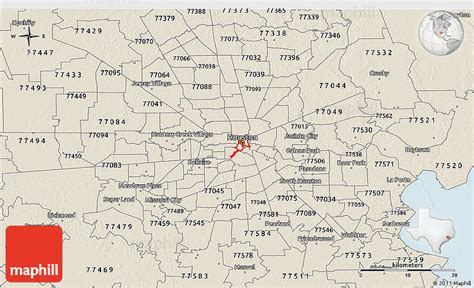 77002 Zip Code Map