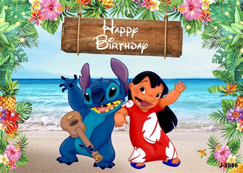 Lilo Stitch Birthday Backdrop Cute Lilo Stitch Backgrounds, 52% OFF