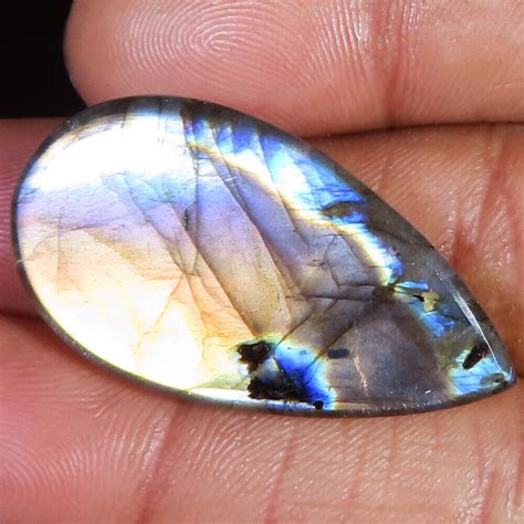 Nat Rlich Labradorite Cabochon Lose Edelstein Cts X X Mm