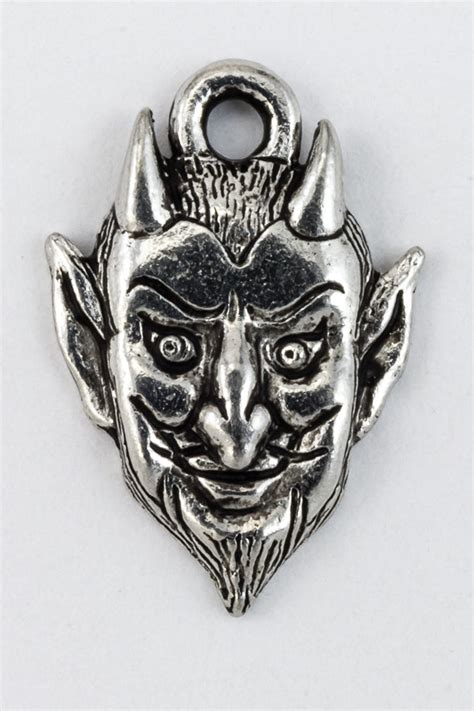 16mm Antique Silver Handsome Devil Charm Cmb770 General Bead