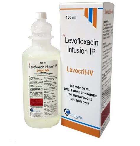 Levofloxacin Mg And Sodium Chloride Mg Injection At Rs Box In