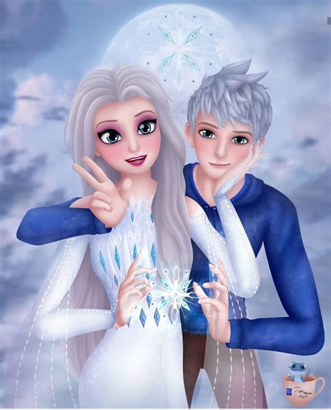 Jelsa Elsa And Jack Frost Frozen 2rotg Fanart By Anagatajavanese Jack Frost And Elsa