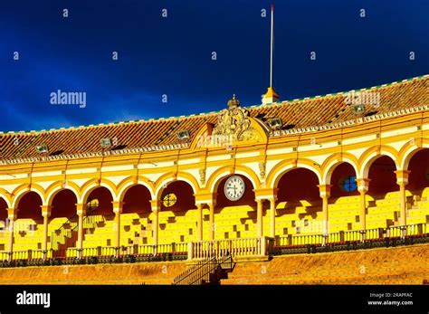 Bullring architecture in Seville, Spain Stock Photo - Alamy