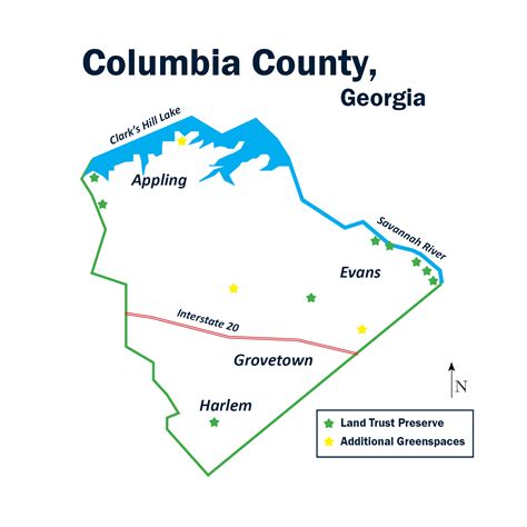 Columbia County Georgia Map - Allina Madeline