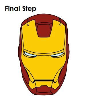 Iron Man Face Drawing at GetDrawings | Free download