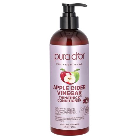 Pura D Or Apple Cider Vinegar Thin2Thick Conditioner 16 Fl Oz 473 Ml