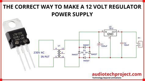 12 Volt Voltage Regulator Circuit Diagram