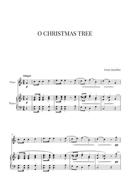 O Christmas Tree For Flute And Piano Arr Cadenza Editions By Ernst