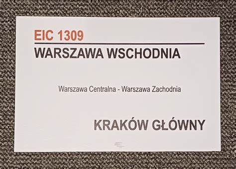 Eic Eic Tablica Relacyjna Pkp Intercity Warszawa