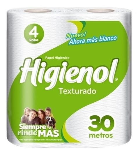 Papel Higiénico Higienol Texturado 30 Mts 4 Uds — Farmacia El Túnel