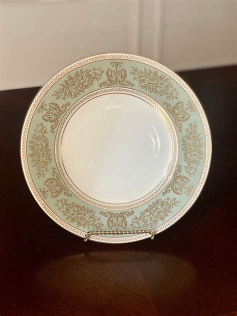 Wedgwood GOLD COLUMBIA Sage Green Etsy