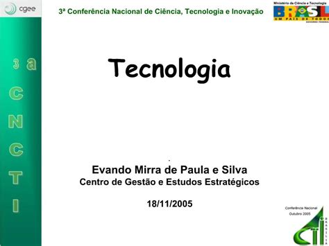 Ppt Minist Rio Da Ci Ncia E Tecnologia Powerpoint Presentation Free