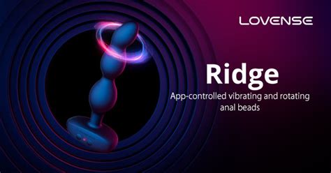 Lovense Ridge Best Vibrating Rotating Anal Beads For Men Women