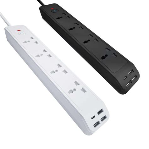 Universal Spike Guard With USB A USB C Ports 13 White