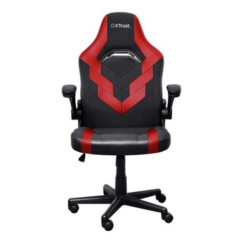 Chaise Gaming Trust Gxt R Riye Avec Accoudoirs Noir Rouge