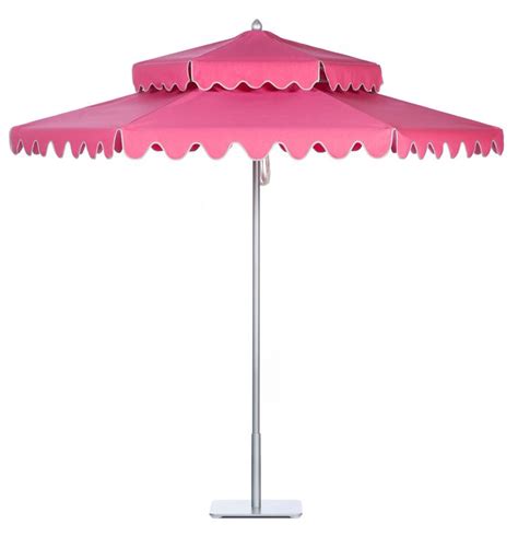 Double Decker Aluminum Scalloped Valance Santa Barbara Umbrella