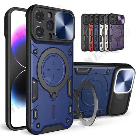 Funda Giratoria Magn Tica Para IPhone Carcasa Con Soporte Giratorio De