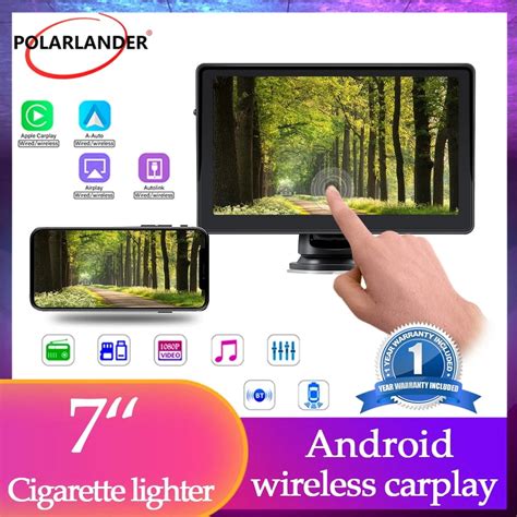 Polarlander Inch Hd Double Din Car Stereo Portable Wireless Touch