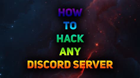 How To Hack Any Discord Server Fast And Easy Undetected Working 2021 Youtube