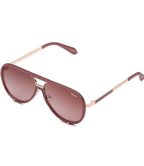 Quay Australia Unisex High Profile 51mm Polarized Aviator Sunglasses