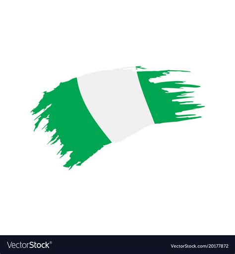 Nigeria flag Royalty Free Vector Image - VectorStock