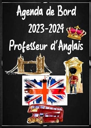 Amazon Fr Agenda De Bord 2023 2024 Professeur DAnglais