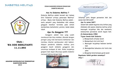 Leaflet Diabetes Melitus Akper Pemkab Muna PPT