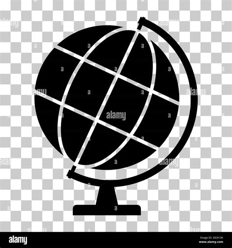 Globus Map Icon Earth Sign Globe Symbol Website Design Concept Vector