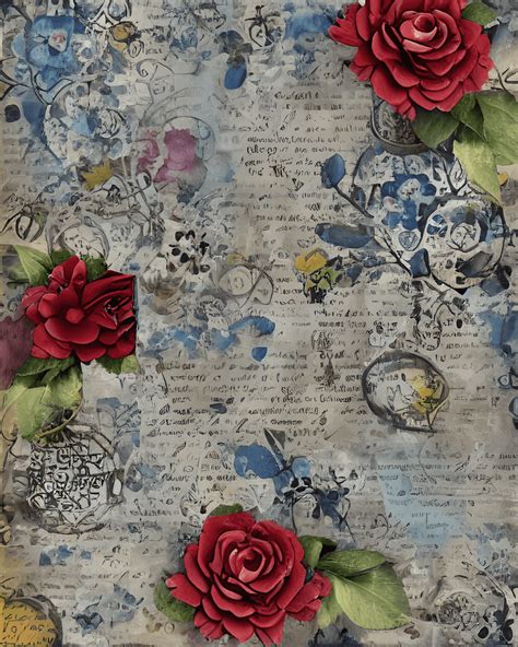 Shabby Chic Scrapbook Paper Creative Fabrica