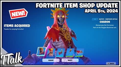 New Charon Bundle Fortnite Item Shop April 5th 2024 Fortnite