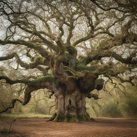 premium ai image    large tree     large trunk