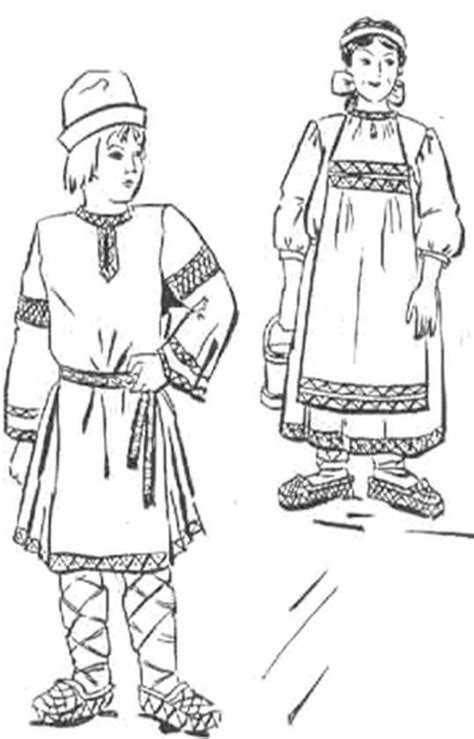 Раскраска коми костюм (большое количество фото) - drawpics.ru