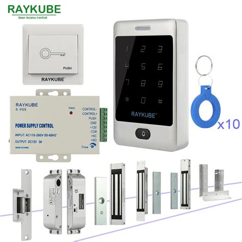 Raykube Kit De Control De Acceso De Puerta Sistema Con Teclado T Ctil