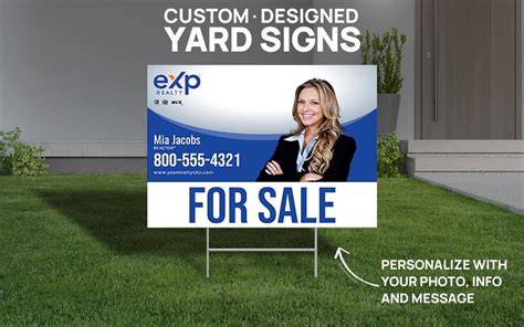 Exp Realty Yard Sign 18x24 Stakes Included Printed Yard Signs Yard