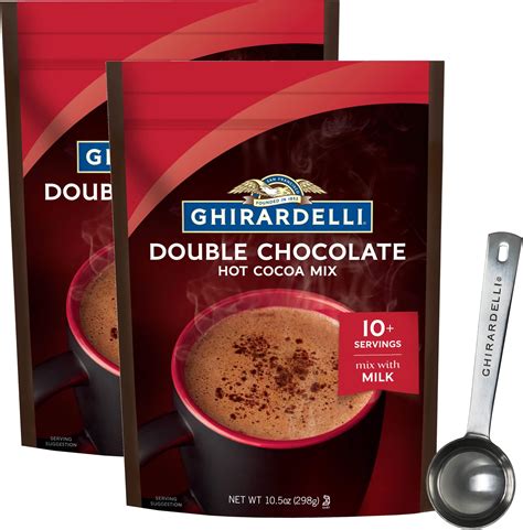 Amazon GHIRARDELLI Hot Cocoa Mix Double Chocolate 85 Oz Packet Hot Cocoa Mixes