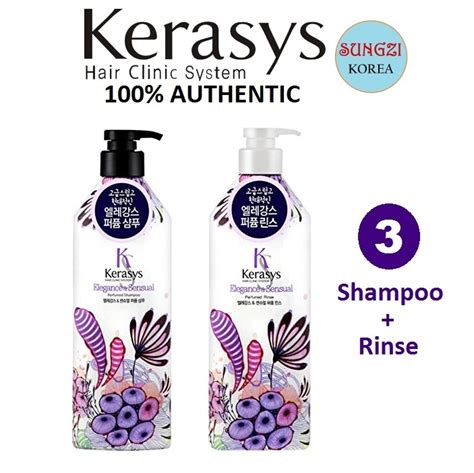 Kerasys Elegance And Sensual Perfumed Shampoo 600ml Rinse 600ml Korean