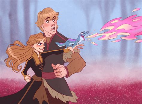 Disney Frozen Fan Art Anna And Kristoff