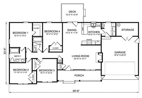 Contemporary Ranch House Plans With - House Decor Concept Ideas