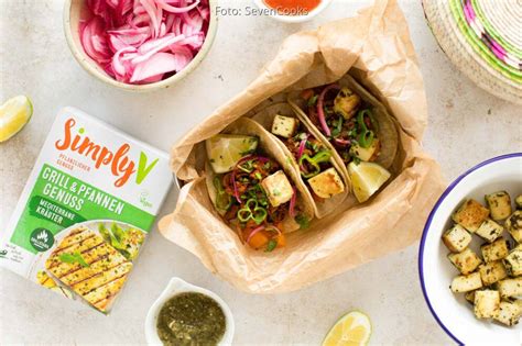 Vegane Tacos Mit Pfannenk Se Von Simply V