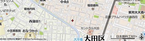 東京都大田区中央8丁目23 13の地図 住所一覧検索｜地図マピオン