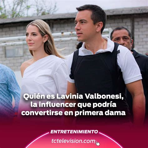 Quién es Lavinia Valbonesi la influencer y esposa de Daniel Noboa que