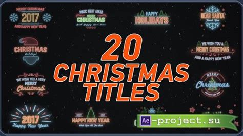 Videohive Christmas Titles Project For After Effects