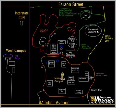 Missouri Western State University Campus Map