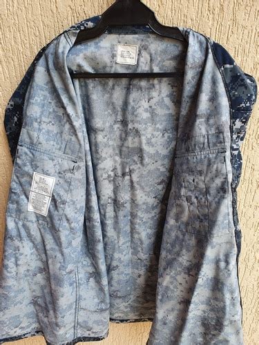 Gandola Militar Americana Usn Digital Azul Large Long V M Mercadolivre