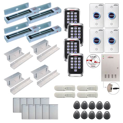 Fpc Four Doors Access Control Electromagnetic Lock For Inswinging