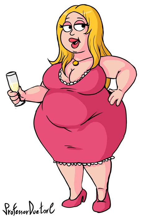 Curveybooru American Dad Bbw Big Belly Big Breasts Big Thighs Blonde