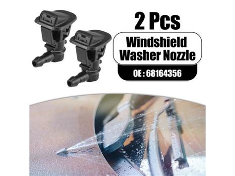 Front Windshield Washer Nozzles Wiper Spray For Jeep Wrangler 2013 2017